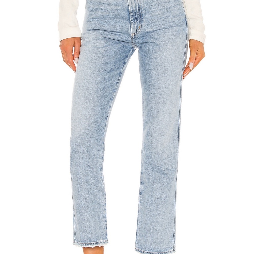 Agolde Denim - pinch waist high rise kick jeans